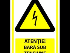 Semn pentru bara sub tensiune
